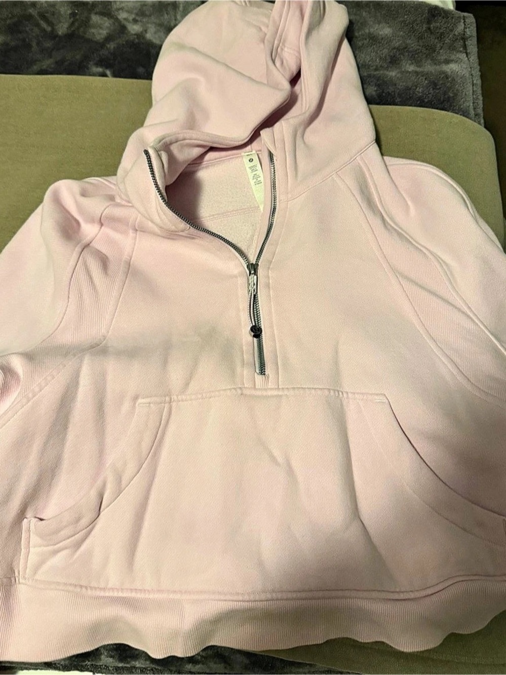 Lululemon Scuba Oversized Half-Zip Hoodie Pink M/L